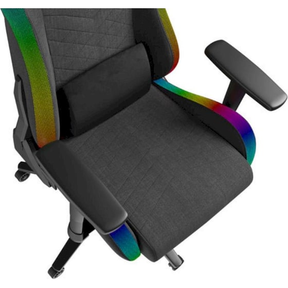 Καρέκλα Gaming Genesis Trit 660 RGB Υφασμάτινη - Μαύρη/ Γκρι image 3