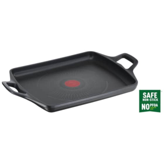 TEFAL Robusto E2499844 26 x 32 cm Μαύρο Τηγάνι - Πλάκα Ψησίματος Μπάρμπεκιου image 0