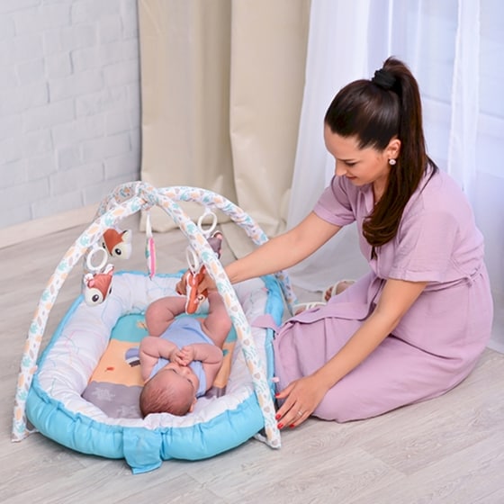 Lorelli Βρεφικό Γυμναστήριο Δραστηριοτήτων Baby Nest  - Μπλε image 3