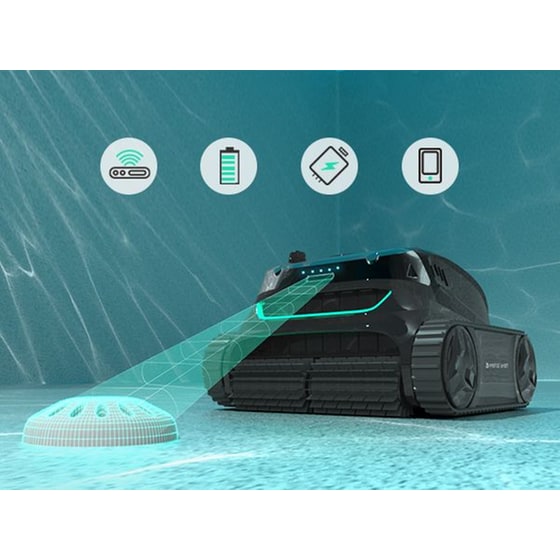 WYBOTICS  Wybot S2 για Πισίνα Μαύρο Σκούπα Ρομπότ image 2