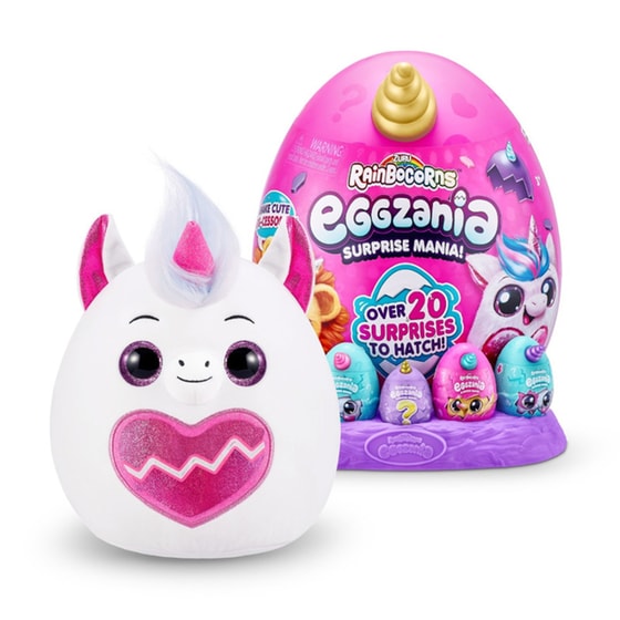 Λούτρινο ZURU Rainbocorns Eggzania Surprise Mania Αυγό Έκπληξη Σειρά 1 - 6 Σχέδια (26cm) - Τυχαία Επιλογή Σχεδίου image 7