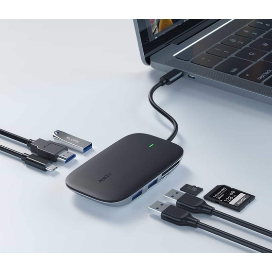 Docking Station Aukey CB-C68 7-Port USB 3.0 συμβατό με USB-C image 2