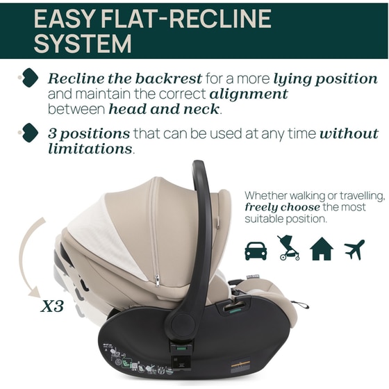 Chicco Βρεφικό/ Παιδικό Κάθισμα Αυτοκινήτου First-Seat Recline i-Size χωρίς Βάση για Παιδί 40-87 cm Amber Glow image 2