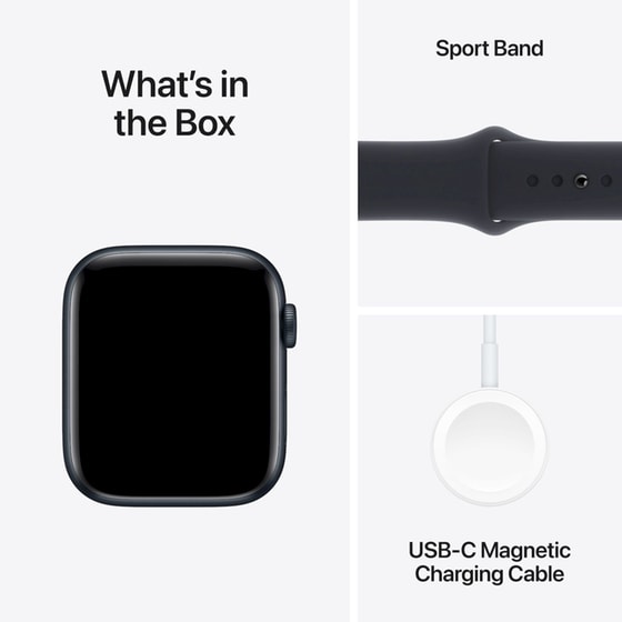 Apple Watch SE Midnight Aluminium GPS 44mm - Midnight Sports Band Medium/Large image 7