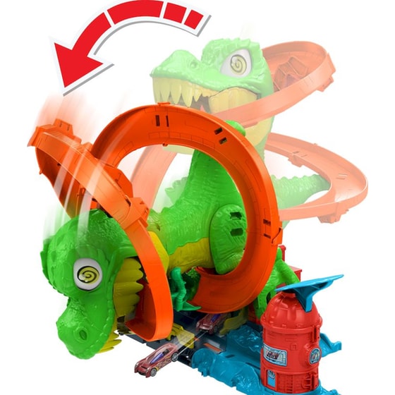 Hot Wheels City T-Rex Πυροσβεστικός Σταθμός (JBM73) image 1