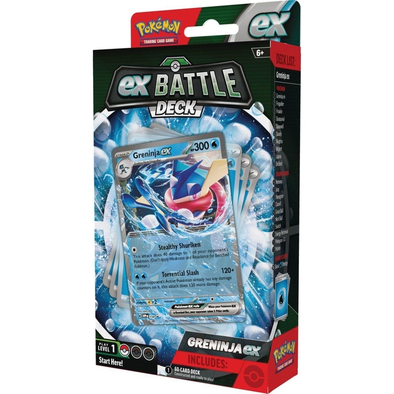 POKEMON Κάισσα Κάρτες Pokémon TCG Greninja EX Battle Deck