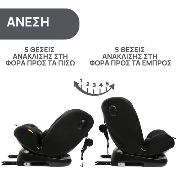Chicco Βρεφικό/ Παιδικό Κάθισμα Αυτοκινήτου Unico Evo i-Size για Παιδί 40-150 cm Μαύρο image 9