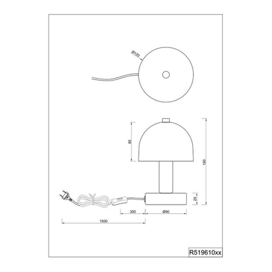 Trio Lighting Διακοσμητικό Φωτιστικό E14 ΜανιτάριΚωδικός: R51961032 image 1