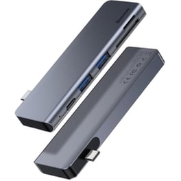 Baseus Harmonica Hub 3 Θυρών USB 3.0 με σύνδεση USB-C ΓκριΚωδικός: CAHUB-K0G
