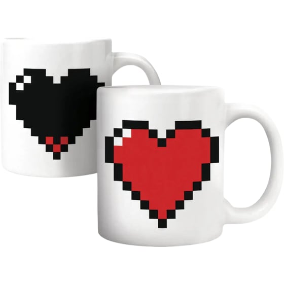 Κούπα Καρδιά Που Αλλάζει Χρώμα Κεραμική 350 ml  - Λευκό image 1