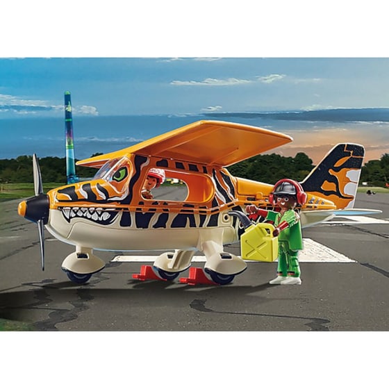 PLAYMOBIL® Air Stunt Show Ακροβατικό Αεροπλάνο Τίγρης (70902) image 3
