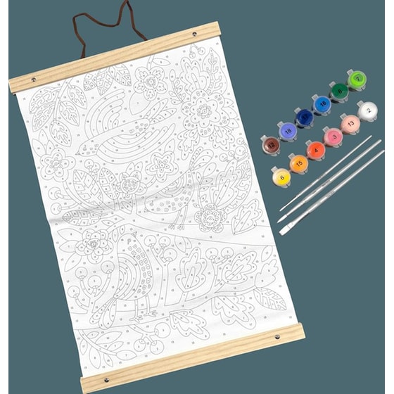 Καμβάς Ζωγραφικής με Αρίθμηση Ooly Blue Birds image 2