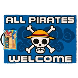 Πατάκι Εισόδου Pyramid One Piece All Pirates are Welcome 60x40 cm - Μπλε