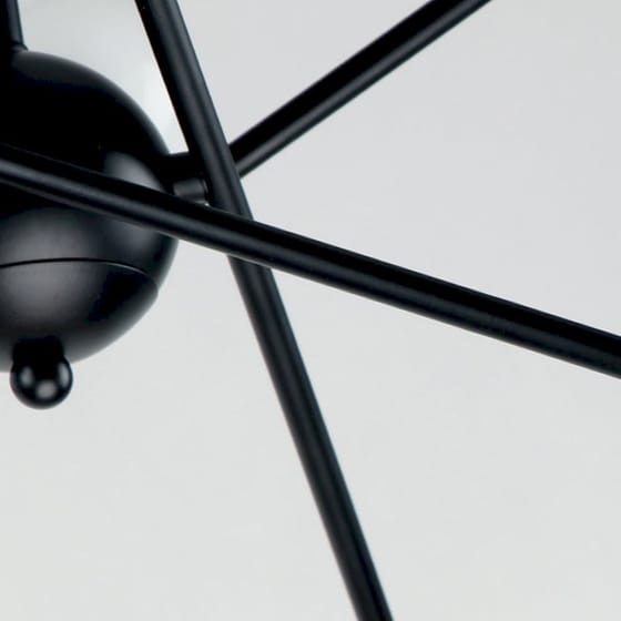 Φωτιστικό Οροφής Πολύφωτο Homelighting Gwen 77-8091 Μεταλλικό - Μαύρο image 2