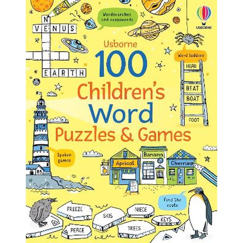 100 Childrens Word Puzzles and Games