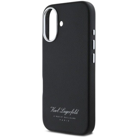 Θήκη Apple iphone 16 - Karl Lagerfeld Grained Pu Hotel Rsg - Μαύρο image 3