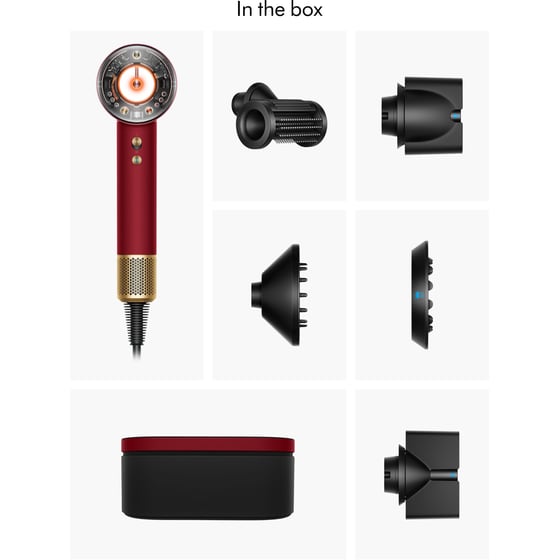 DYSON HD16 Supersonic Nural Straight+Wavy  Σεσουάρ Μαλλιών 1600 W Red Velvet/Gold image 6