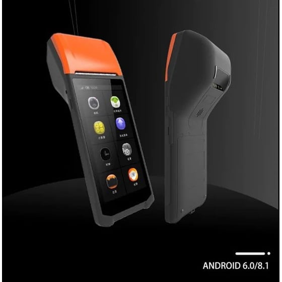 NETUM All in One BT/WIFI 2/16GB Android Pos Terminal Receipt Printer - Πορτοκαλί image 4