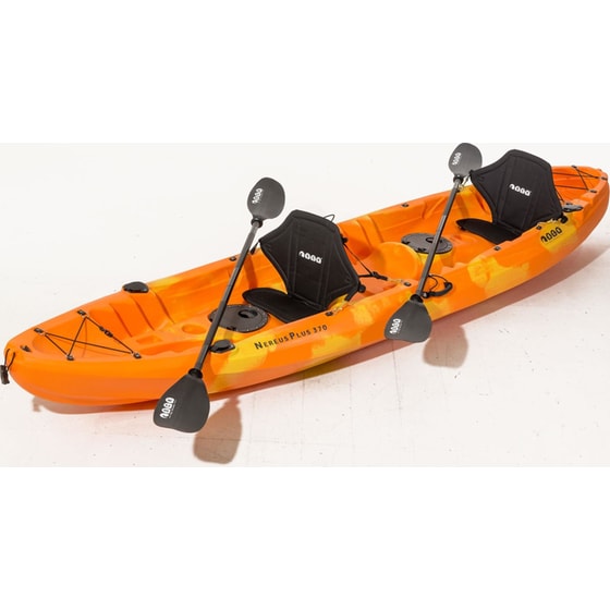 Κανό/ Καγιάκ Πλαστικό Διθέσιο Θαλάσσης SCK Nereus Plus 370 cm - Πορτοκαλί/Kίτρινο image 4