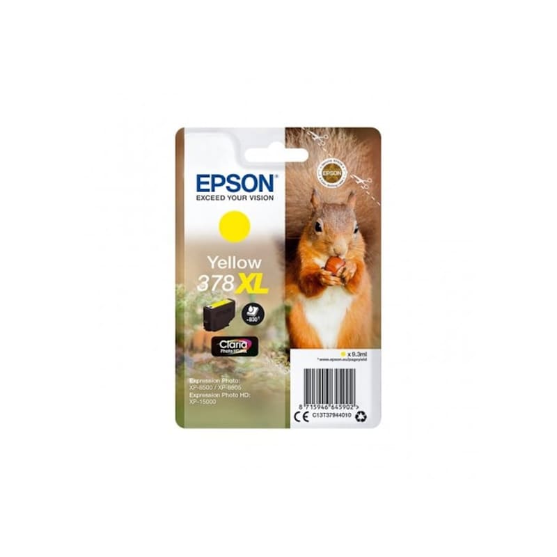 Epson 378XL Κίτρινο Μελάνι Εκτυπωτή C13T37944010 EPSON
