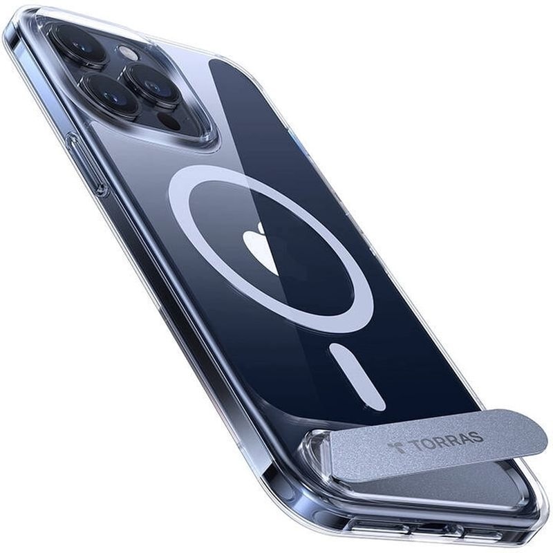 TORRAS Θήκη Apple iPhone 15 Pro - TORRAS Upro Pstand - Διάφανο
