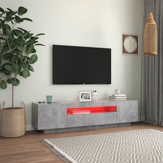Έπιπλο Τηλεόρασης VidaXL από Μοριοσανίδα 160x35x40cm - Γκρι image 3