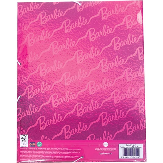 Ντοσιέ με Λάστιχο Gim A4 Barbie image 1