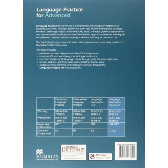 Language Practice for Advanced 4th Edition Student's Book and MPO without key Pack image 1