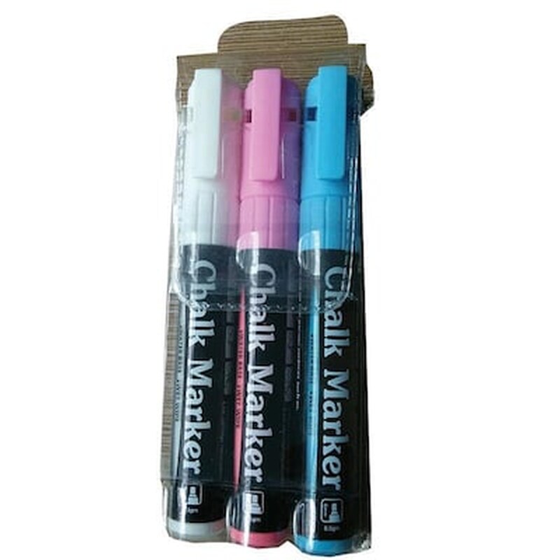 NEWONE STATIONERY CO., LIMITED Σετ Μαρκαδόροι Υγρής Κιμωλίας 3 Χρώματα
