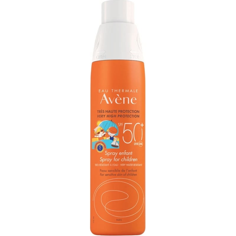 AVENE Αδιάβροχο Παιδικό Αντηλιακό Spray Avene Για Πρόσωπο και Σώμα SPF50+ 200ml