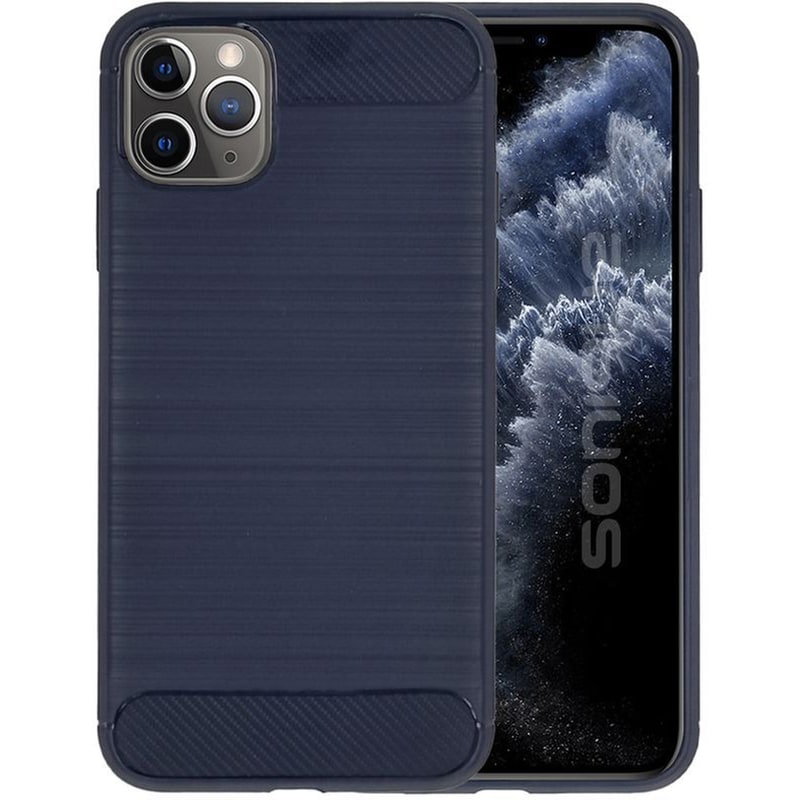 Θήκη Apple iPhone 11 Pro Max - Sonique Carbon Brushed - Μπλε