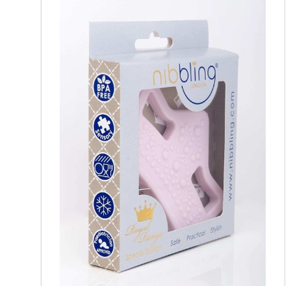 Μασητικό Οδοντοφυίας Nibbling Royal Baby Pink Ροζ Br74227 image 1