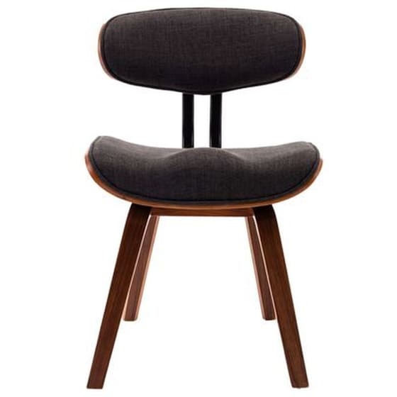 Καρέκλες Τραπεζαρίας Vidaxl από Λυγισμένο Ξύλο/ Ύφασμα 2 Τμχ - Γκρι image 2