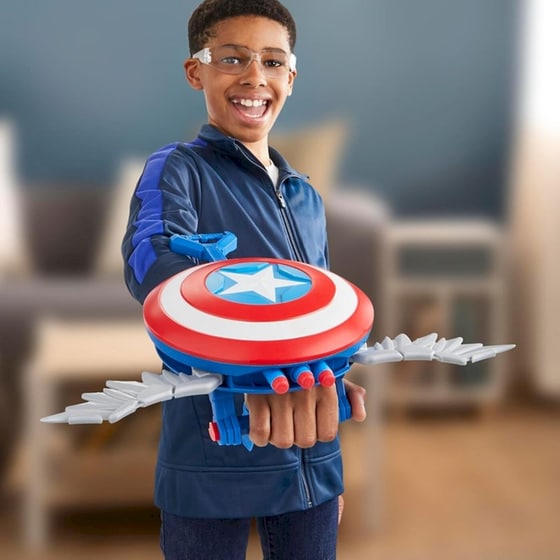 Nerf Εκτοξευτής Marvel Studios Captain America Brave New World: Skyshot Blaster (F9302) image 7