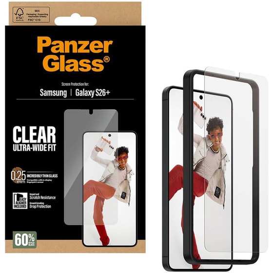 Προστατευτικό οθόνης Samsung Galaxy S26+ - PanzerGlass Clear Ultra-Wide Fit Screen Protection 0.25mm image 4