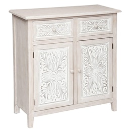 Μπουφές Spitishop από Ξύλο και MDF 80x34.5x85 cm - Εκρού
