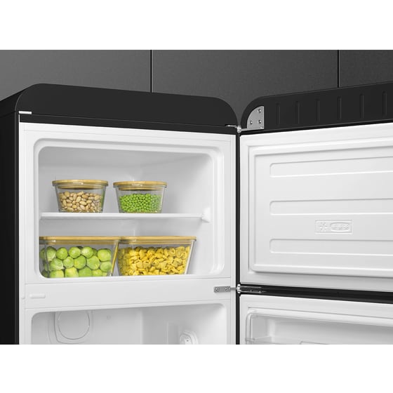 SMEG FAB30RBL5 294 Lt Μαύρο Δίπορτο Ψυγείο image 4