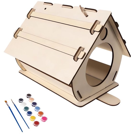 Παιχνίδι Diy Ξύλινη Ταΐστρα Πουλιών Aria Trade image 1