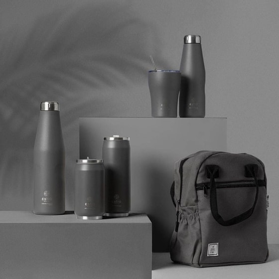 Παγούρι Θερμός Estia Home Art Save The Aegean Fjord Grey 500 ml image 7