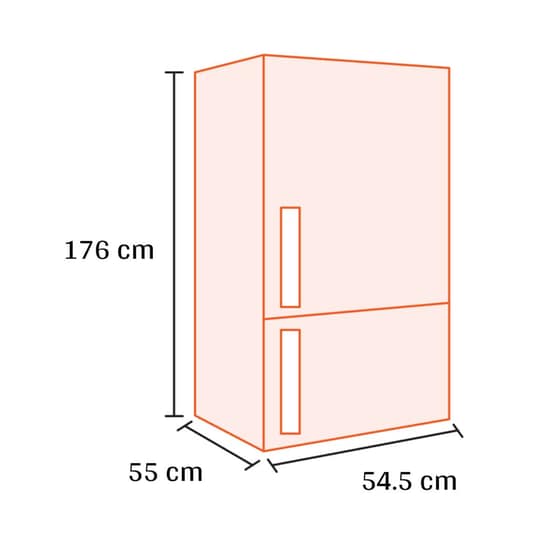 CANDY CCT3L517EB 260 Lt Μαύρο Ψυγειοκαταψύκτης image 2
