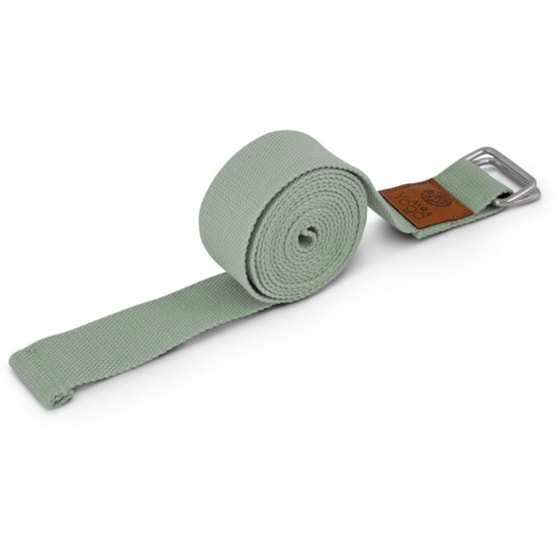 Ζώνη/ Ιμάντας Power Yoga Amila Natural 96832 240x3.8 cm από 100% Οργανικό Βαμβάκι - Μέντα image 0