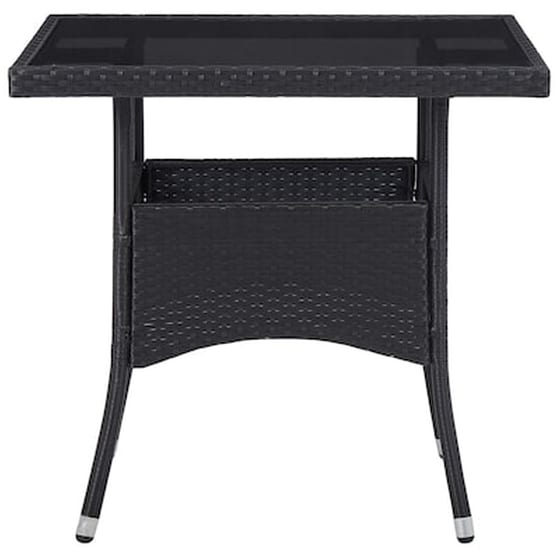 Vidaxl Σετ Τραπεζαρίας Κήπου 5 Τεμ. Μαύρο Συνθετικό Ρατάν/ξύλο Ακακίας image 3