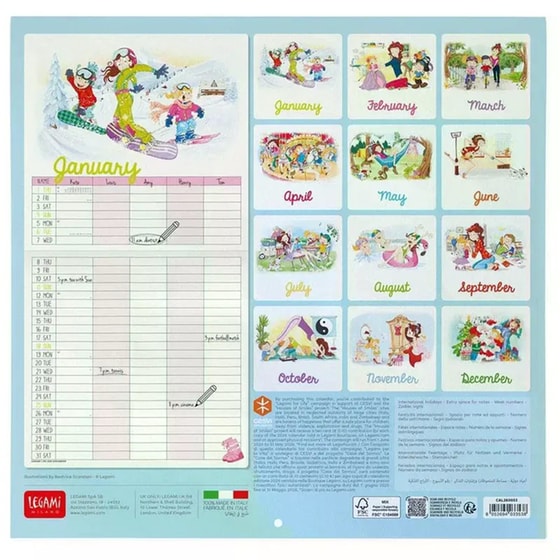 Ημερολόγιο Τοίχου Legami 2026 Super Mum 30x29cm image 2