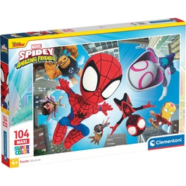 Παιδικό Παζλ Clementoni Maxi Supercolor Marvel Spidey και οι Απίθανοι Φίλοι του (104 Κομμάτια)