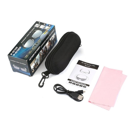 Eyeglasses With Integrated Camera Spy-015, Full Hd, Black image 1
