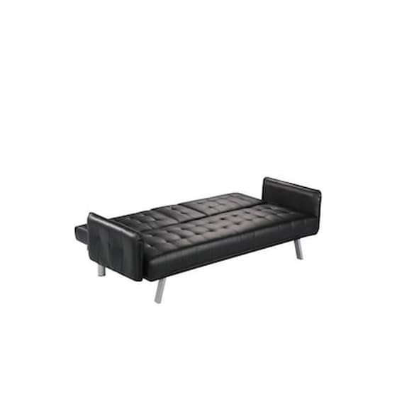 Τριθέσιος Καναπές/Κρεβάτι Woodwell Wells C56077 188x82x80cm - Μαύρο image 0