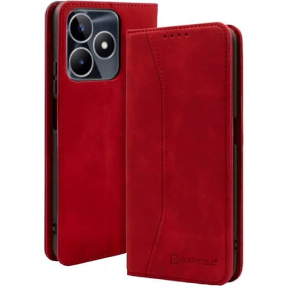 Θήκη Realme C53 - Bodycell Πορτοφόλι - Red image 0