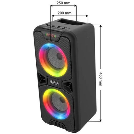Party Speaker Manta SPK816 με Ενσύρματο Μικρόφωνο - Μαύρο image 3