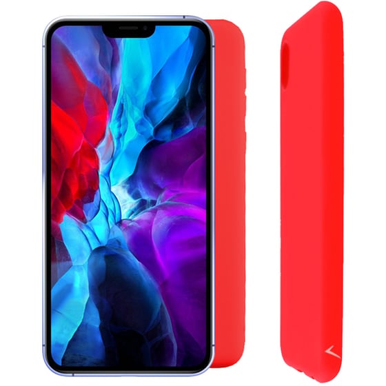 Θήκη Apple iPhone 12/iPhone 12 Pro - Volte-tel Silicon Case Camera Guard - Red image 0