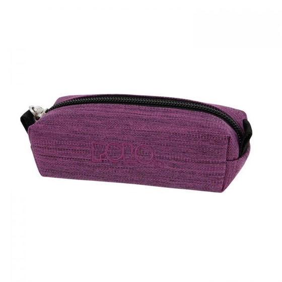 Κασετίνα Βαρελάκι Polo Wallet Jean Μονή Σκούρο Μωβ image 1